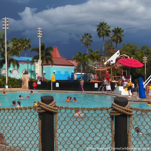 CBR pool and storm clouds